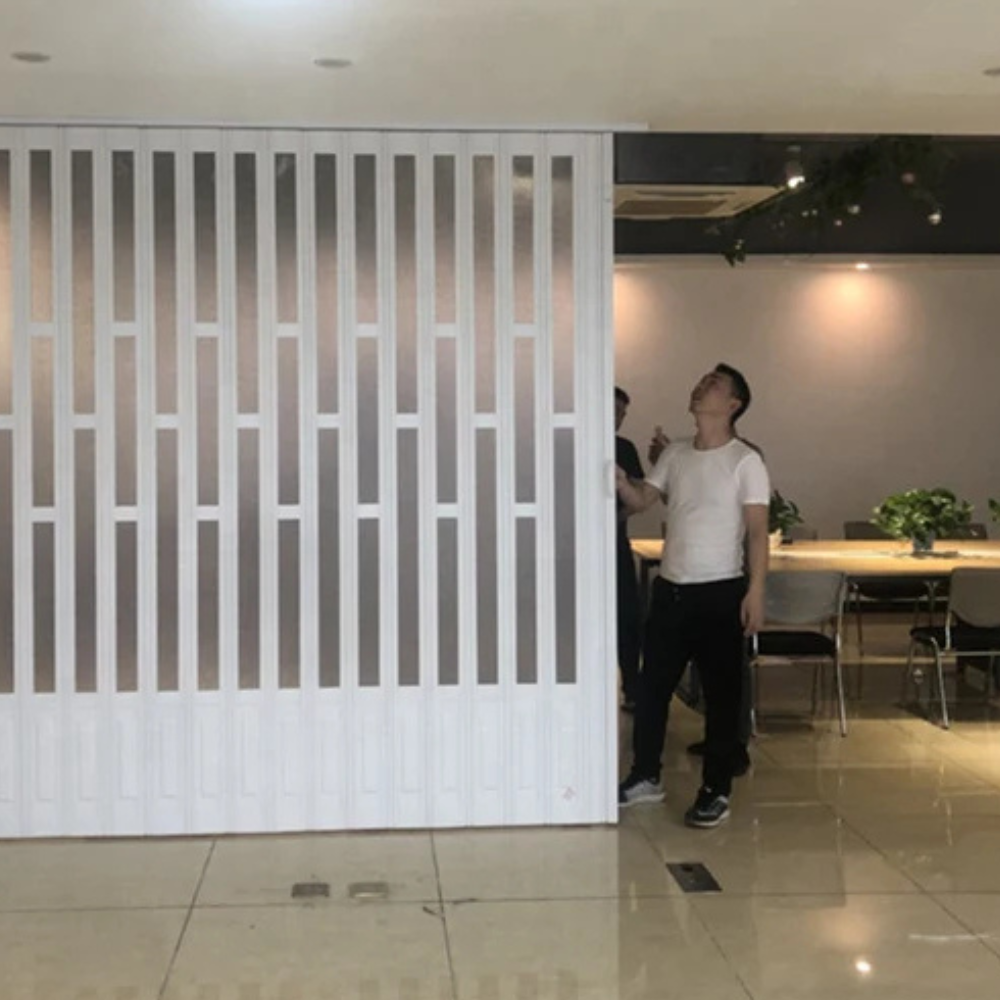 Plastic folding doors for modern UAE interiors